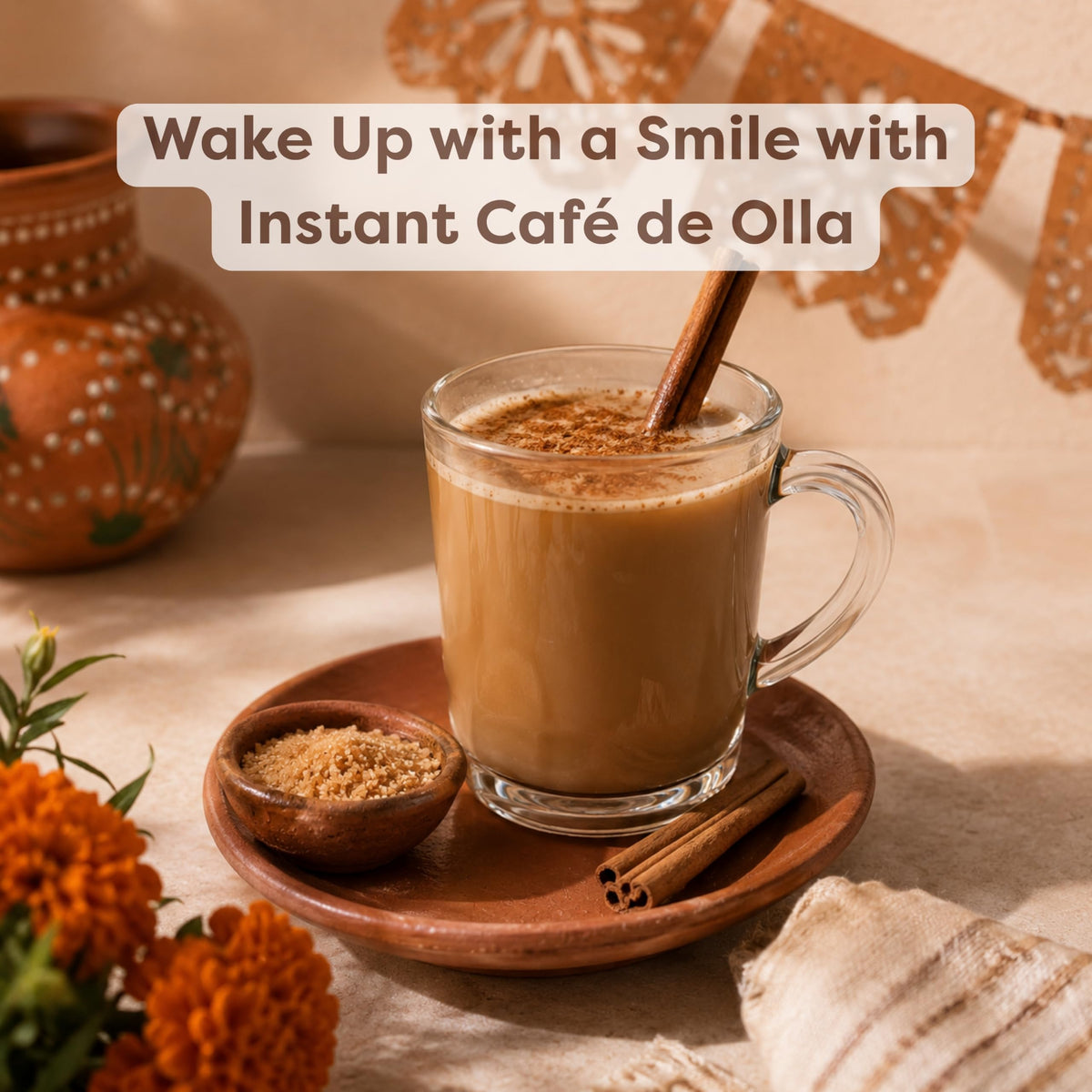 Instant Coffee, Slightly Sweetened, Cinnamon Z276