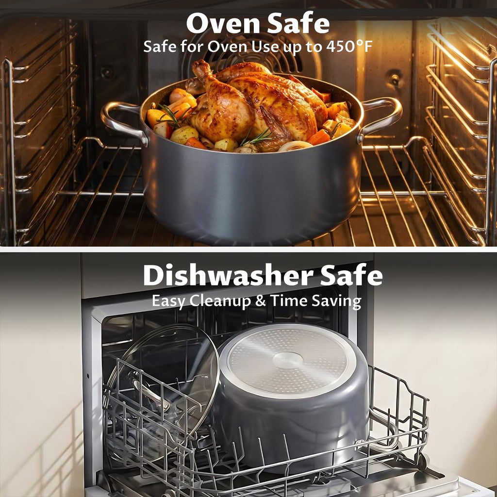 12 Quart Nonstick Stock Pot with Lid E984