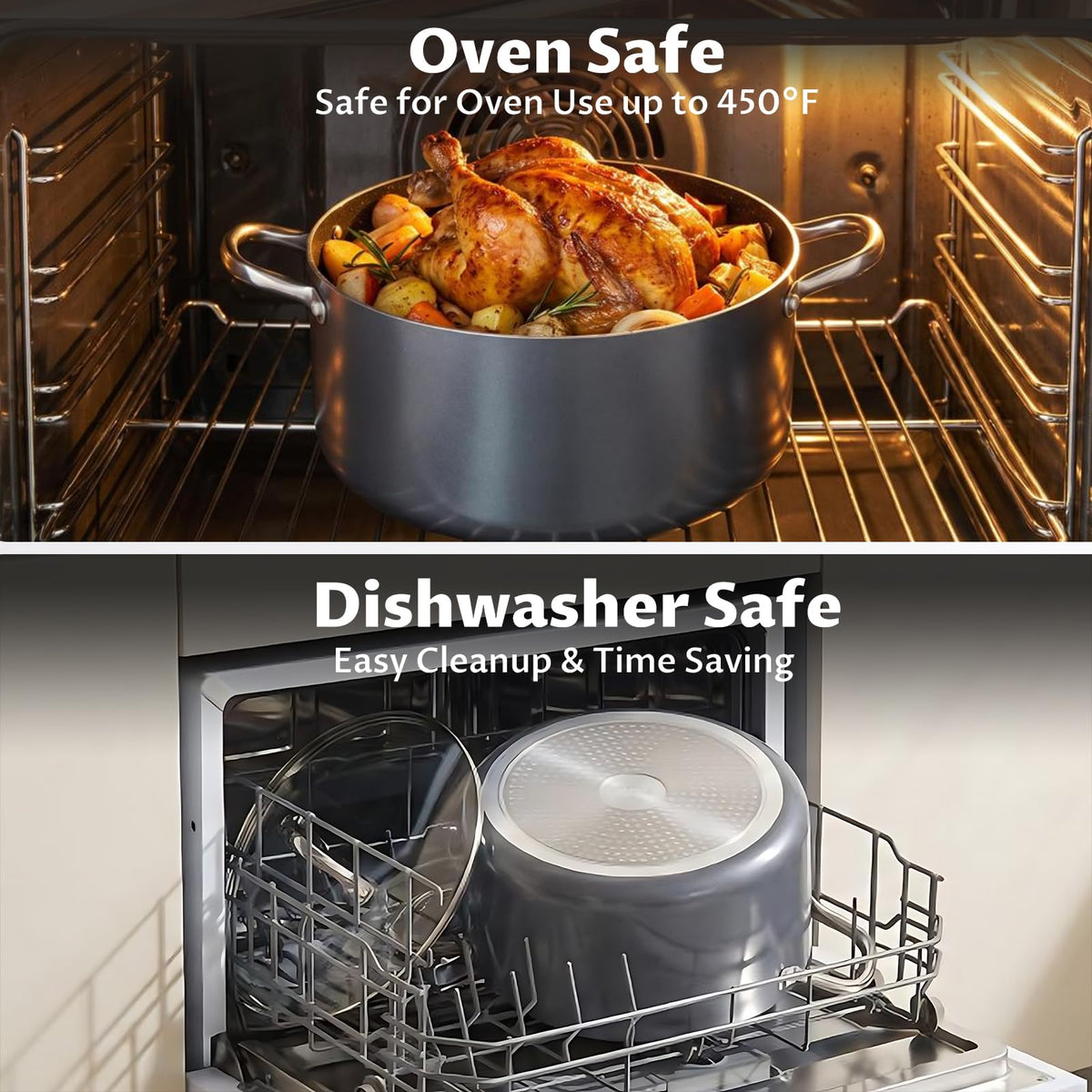 12 Quart Nonstick Stock Pot with Lid E984