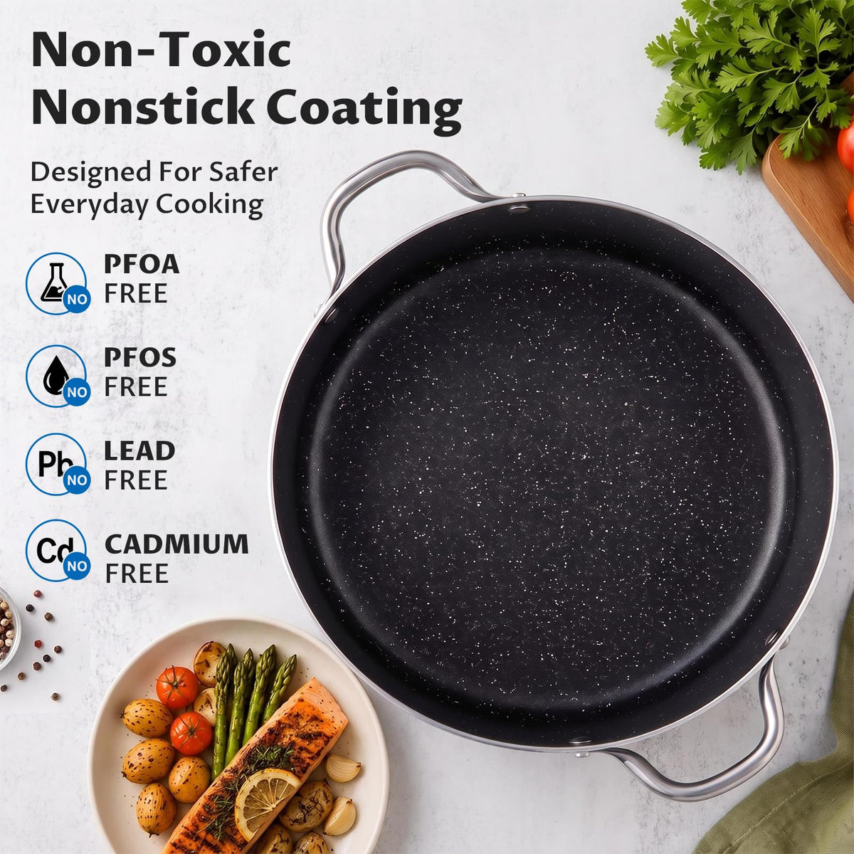 12 Quart Nonstick Stock Pot with Lid E984