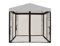 8' x 8' Brown Gazebo Replacement Mosquito Netting T1921