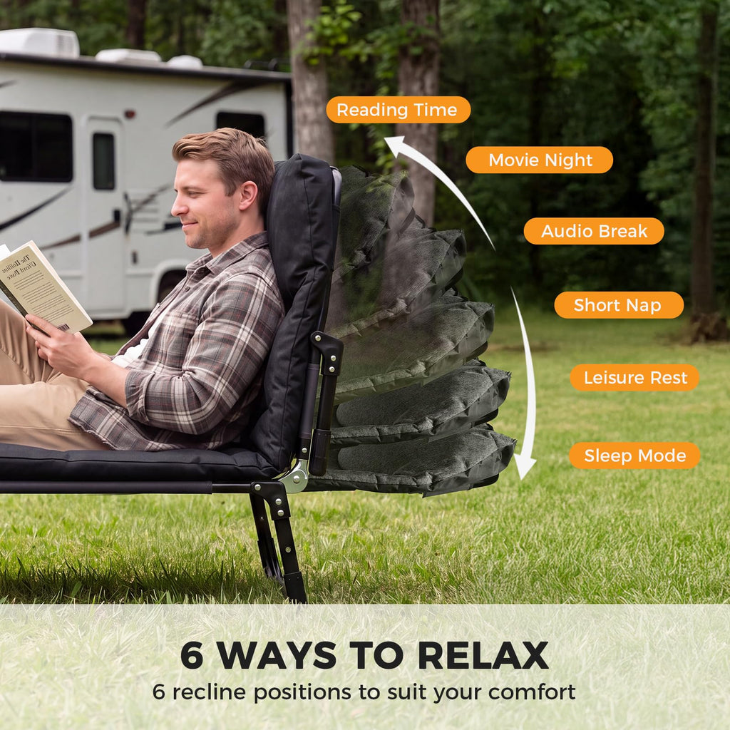 Camping Cot with Mattress D499