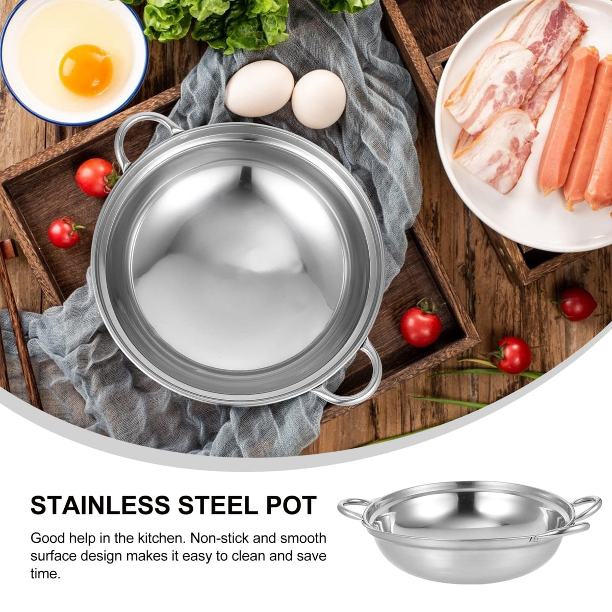 Stainless Steel Hot Pot E3717