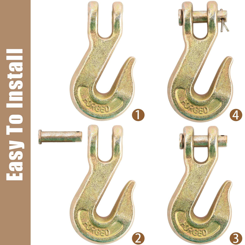 3/8" Grade 70 Clevis Grab Hook 10 Pack B45576