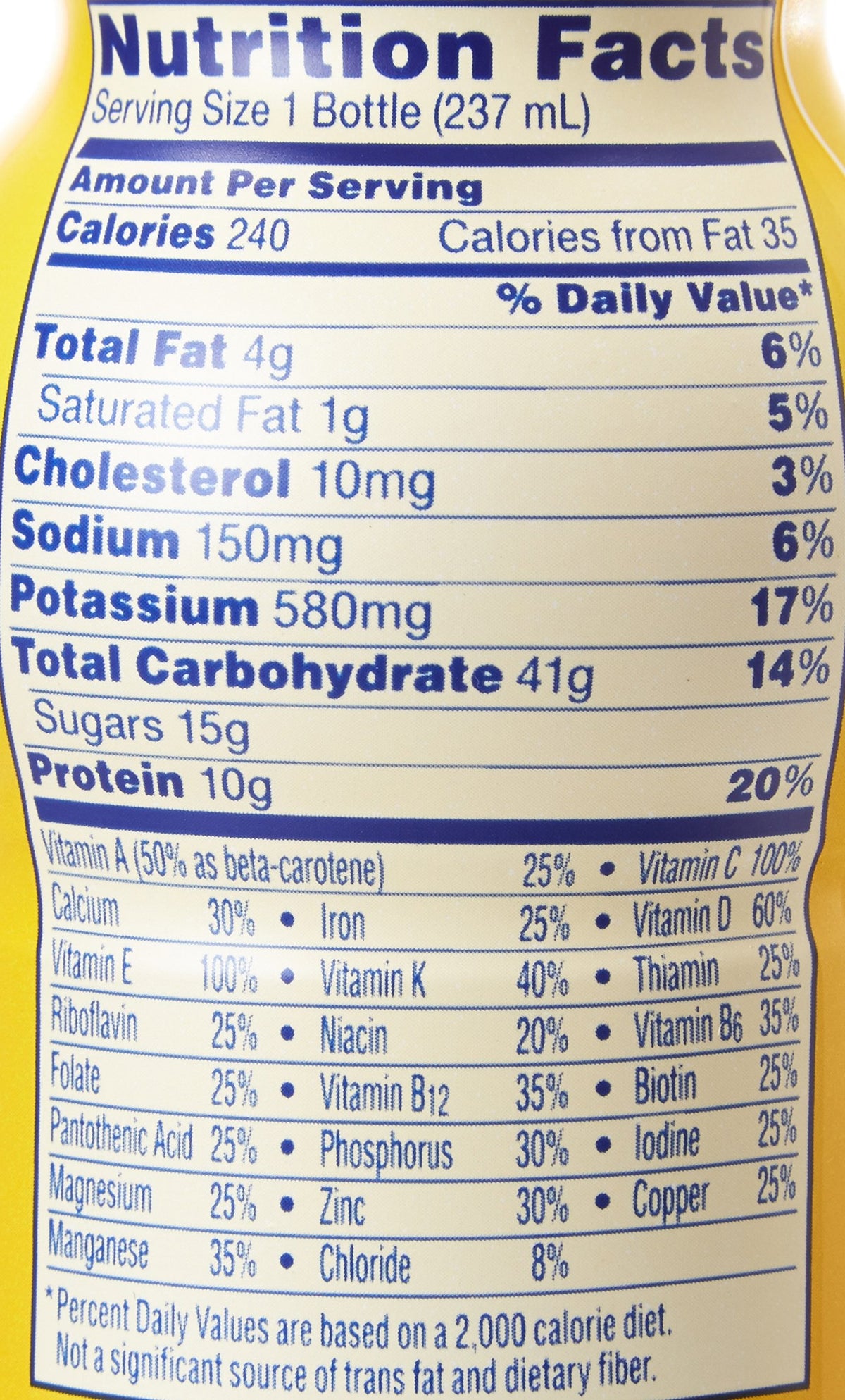 Chocolate Nutritional Drink 8 oz Bottle 24 Ct F730618