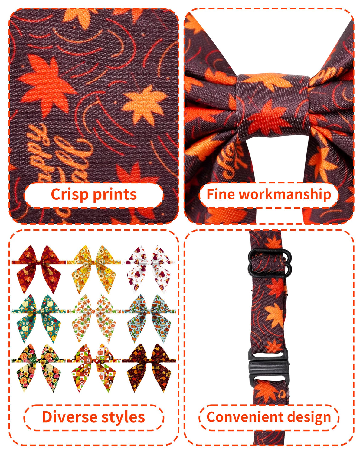 50 Pack Dog Bowties X927