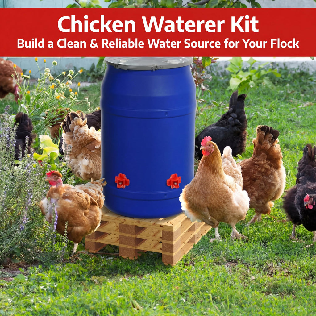 12 Pcs Horizontal Chicken Waterer Nipples with Drill Bit F71427