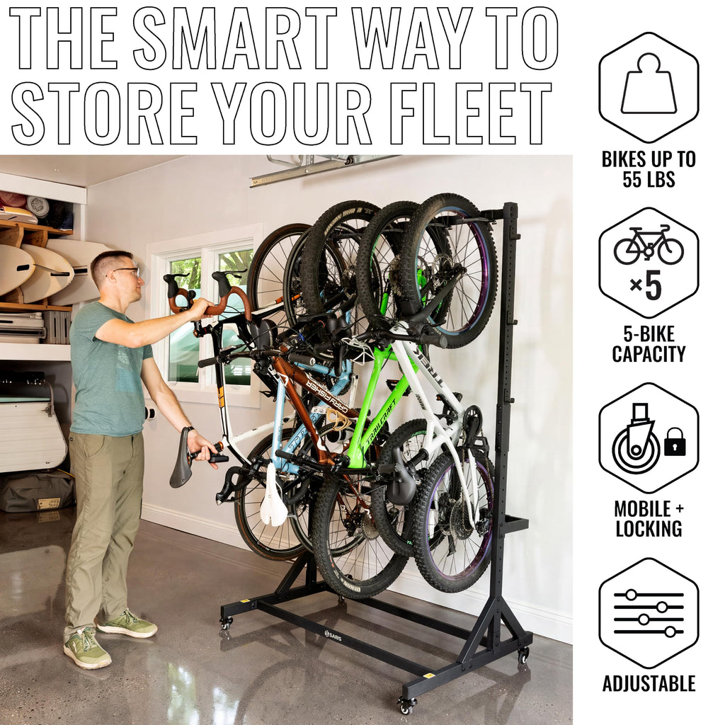 Freestanding 5-Bike Rack F58236