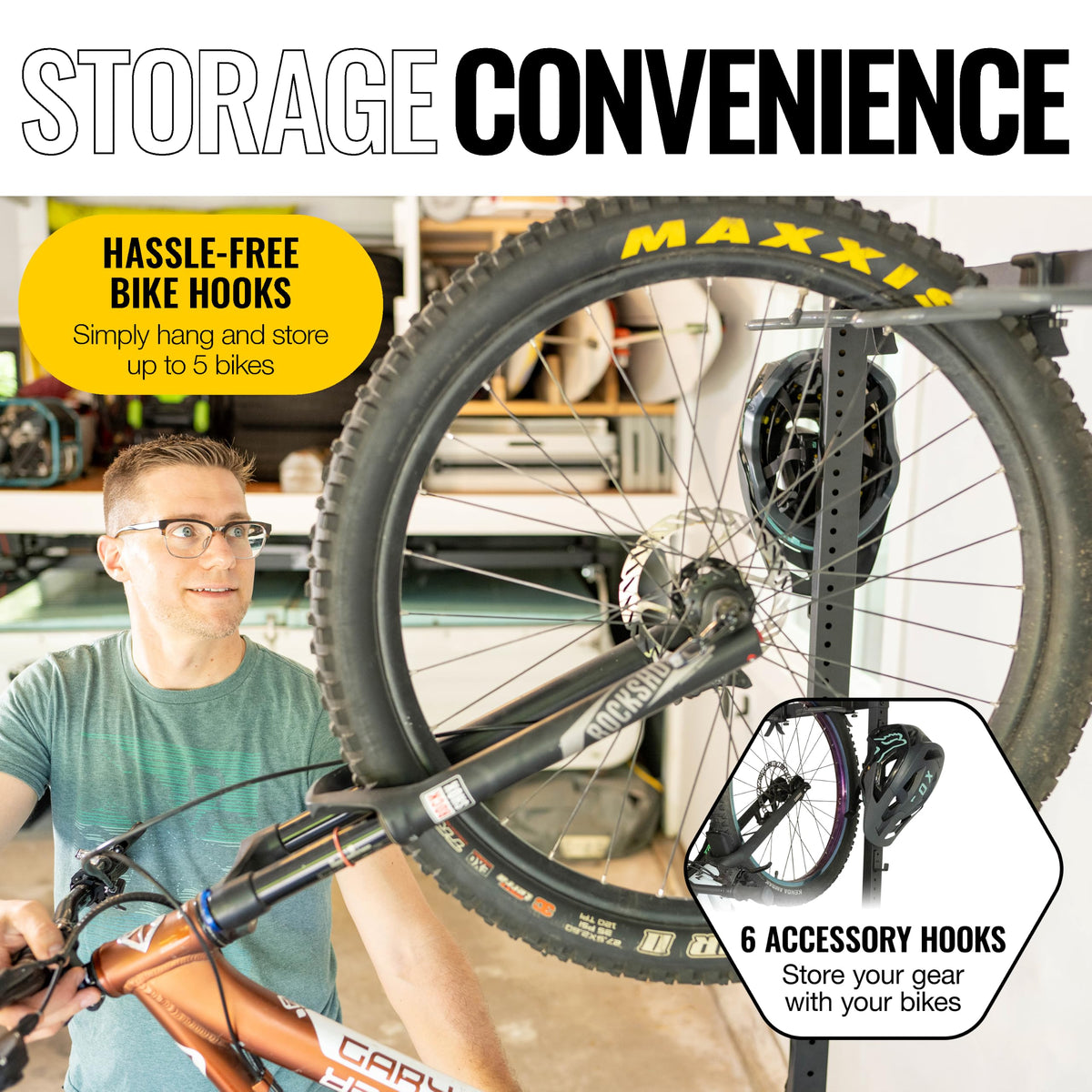 Freestanding 5-Bike Rack F58236